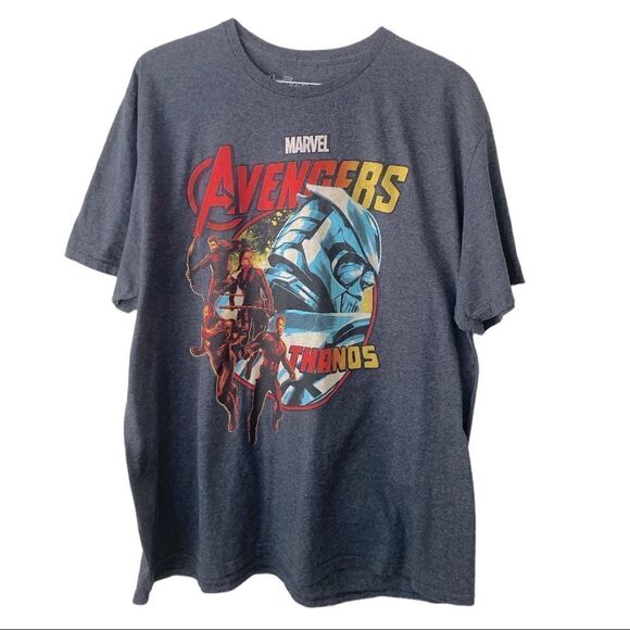 MARVEL Avengers Endgame Gray Short sleeve Graphic Shirt Size 2XL - Picture 1 of 5